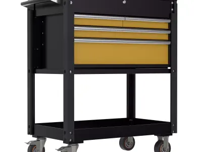 Drawer Utility Tool Cart 3D model