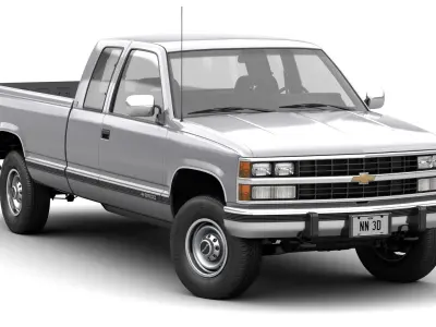 CHEVROLET SILVERADO 2500 1988 3D model