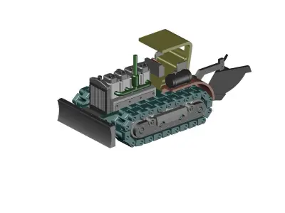 SOVIET TRACTOR S-60 3D print model