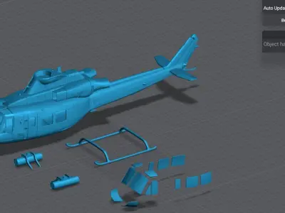 UH1Y Venom Shell model 3D print model