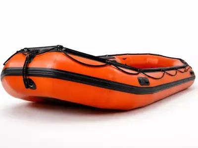 Inflatable Rescue Raft 3D model