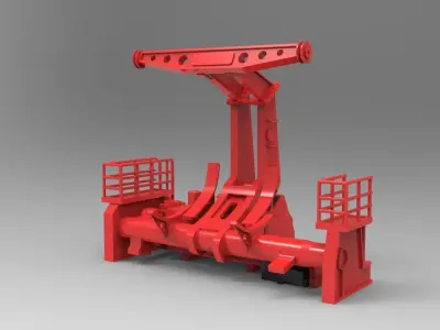 Fender with davit type B  3D print model