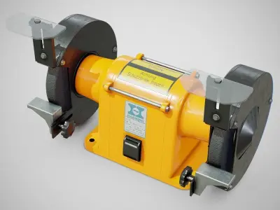 Bench Grinder - Hanning E6Z2-061 Clean Low-poly 3D model