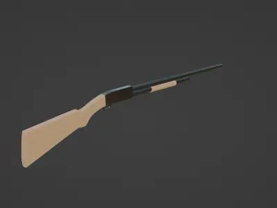 3D SHOTGUN MODEL Low-poly 3D model purchase