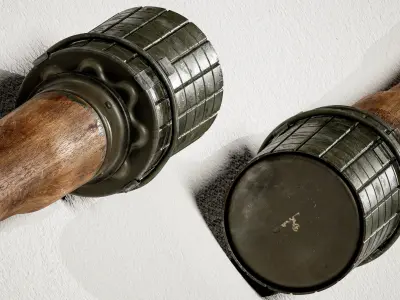 M 24 with Fragmentation Sleeve Low-poly 3D model