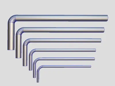 Allen Keys Low-poly 3D model purchase