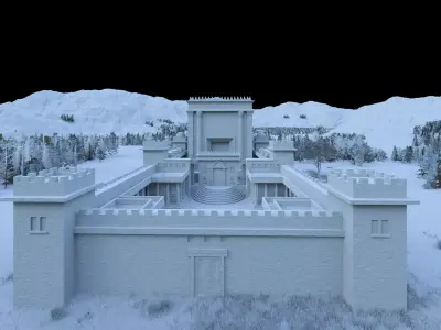 Castle Historical temple-Castel place of worship 3D model