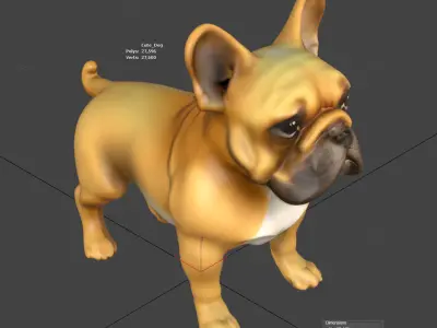 Cute Dog 3D model