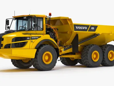 Articulated Truck VOLVO A25G Rigged 3D model