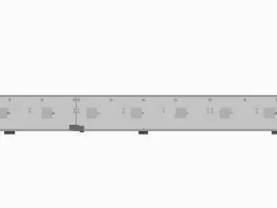 Modular conveyor stainless steel 3D model