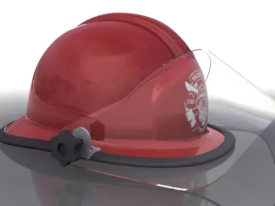 Firefighting Helmet 3D model
