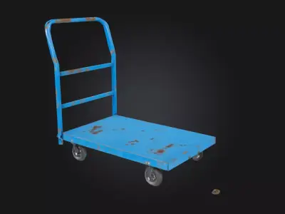 Industrial Handcart Heavy-Duty Mobility for the Workfloor 3D model