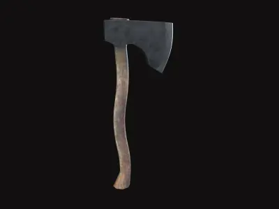 Medieval Axe V01 Low-poly 3D model