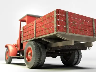 Soviet AMO F-15 Truck Free 3D model