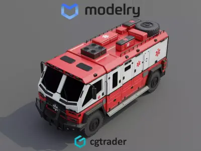 Search Rescue Vehicle 3D model purchase
