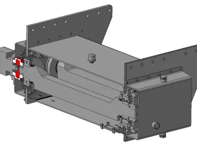 Pan Feeder Vibrator for screen 3D model