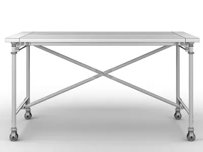 Restoration Hardware Flatiron Desk 3D model
