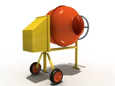 cement mixer 3D model purchase