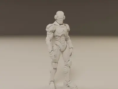 humanoid robot 3D print model