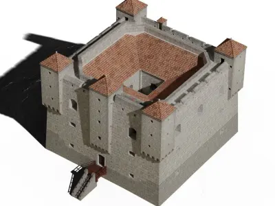 Nehaj Fortress Low-poly 3D model