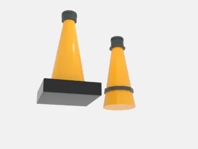  Cone Buoy Free  Free low-poly 3D model