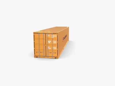 40ft Shipping Container Containerships 3D model