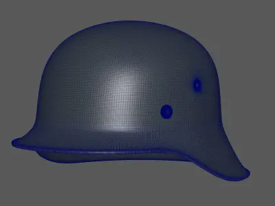 German M42 Stalhelm WW2 Helmet 3D print model