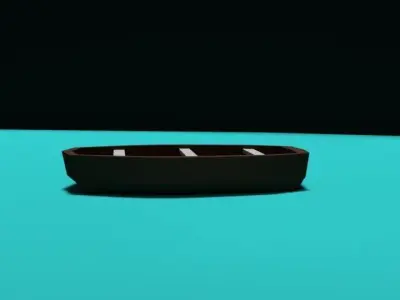 Old Boat Free low-poly 3D model