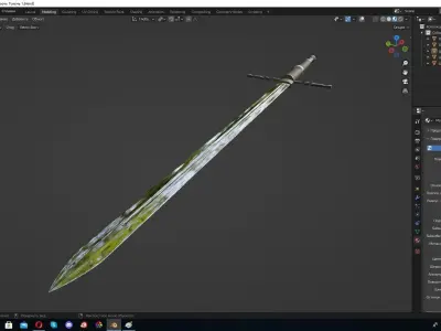 Blender Sword 3D model