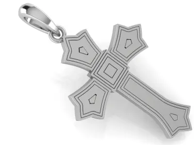 CROSS PENDANT CR140 3D print model