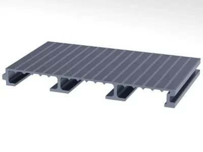Aluminum Extruded Outdoor Platform MOD AL-055ap Low-poly 3D model