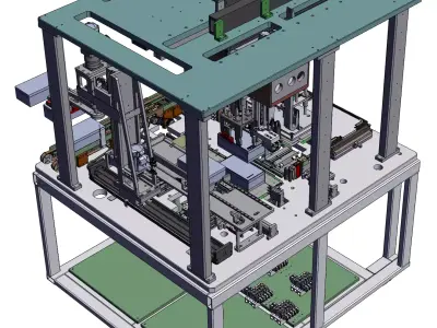 Semi-automatic packaging machine 3D model