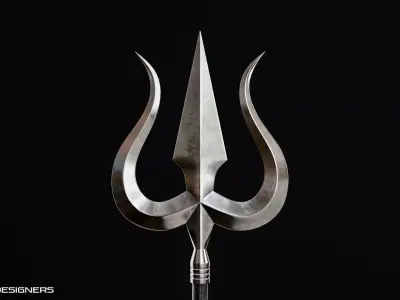 Trishul - Trident Weapon 3D Model 3D model