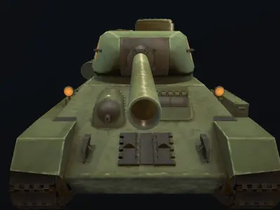 T-34 Hand-Painted Low-poly 3D model