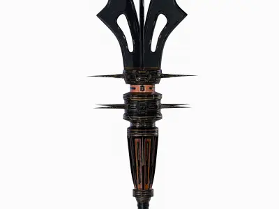 Mace X adamantium sword Low-poly 3D model