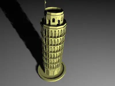 Leaning Tower of Pisa 3D model purchase