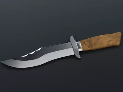 Basic Hunting Knife 3D model