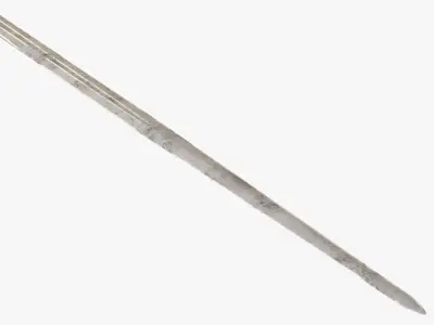 Medieval weapons Low-poly 3D model 10