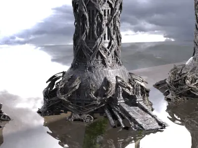 Avalon Great Tower kitbash 1 3D model
