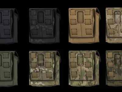 Spiritus Systems JSTA Pouch Low-poly 3D model