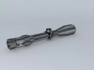 Sniper Scope LowPoly Free 3D model