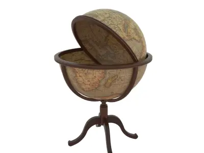 Vintage globe bar 3D model