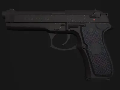 Beretta 9M Free low-poly 3D model