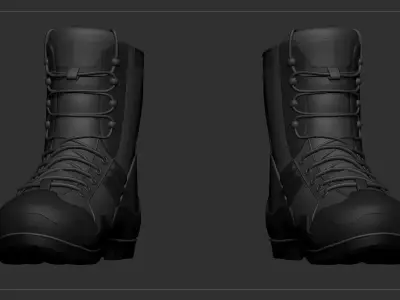 MERCENARY BOOTS  3D model