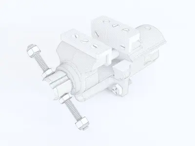 Aluminum vise 3D model