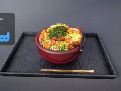Sushi Rice Meal 3D model