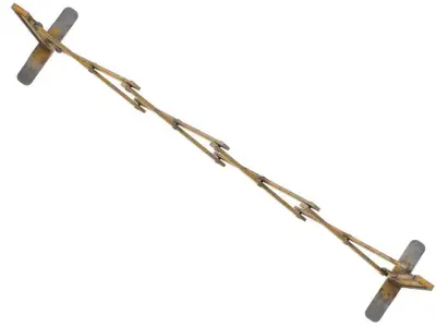 Traffic Barrier 2 Low-poly 3D model