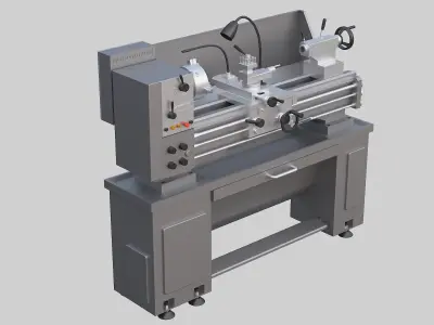 lathe 3D model purchase