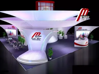 Exhibition - size - 13X10-3DMAX2009-0022 3D model