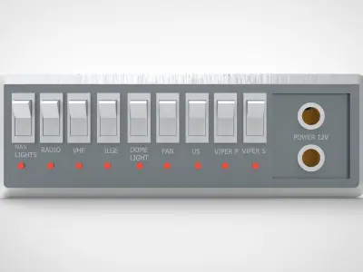 Boat Switch Panel Navigation 3D model